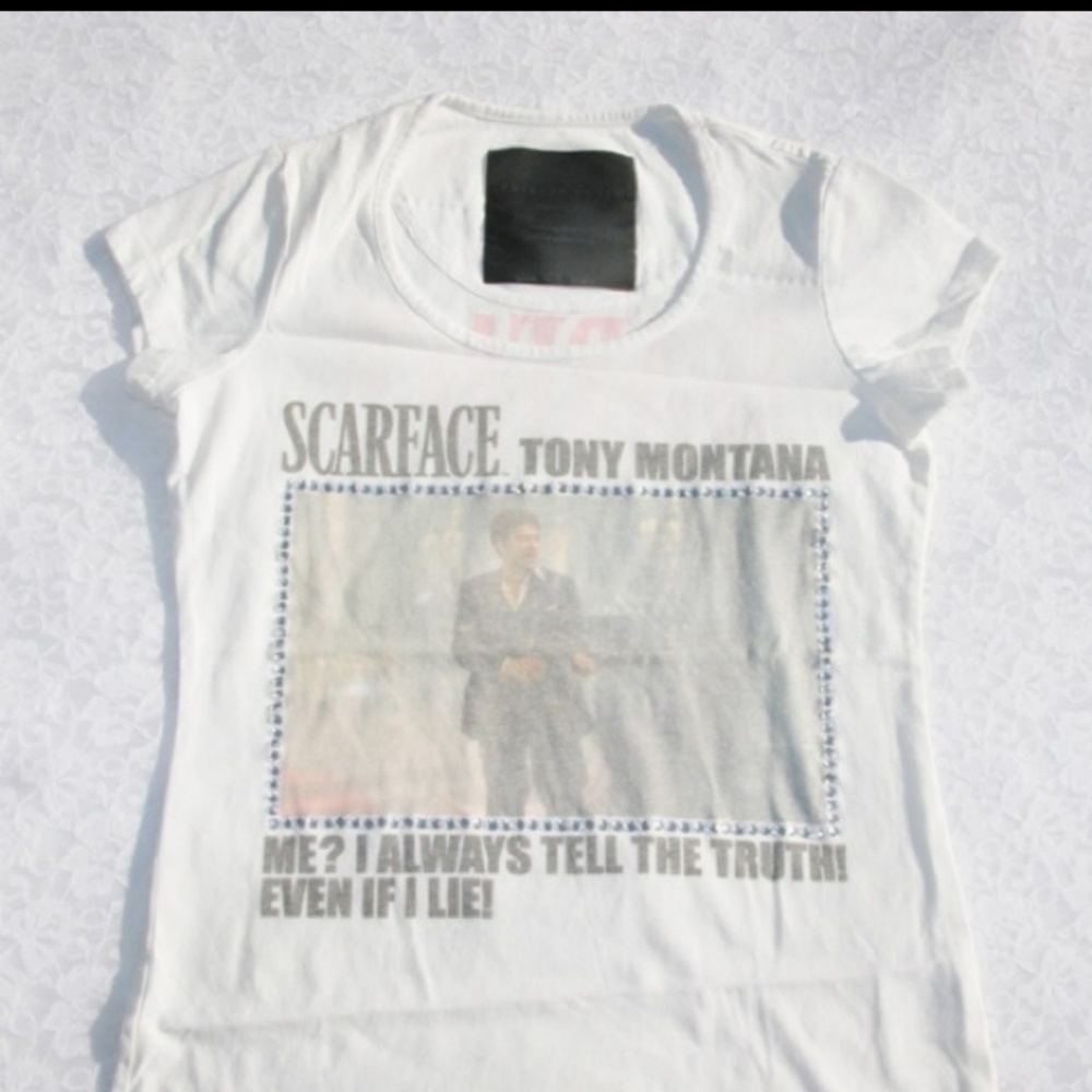 Philipp Plein Couture Rinestone SCARFACE Shirt - Picture 3 of 8